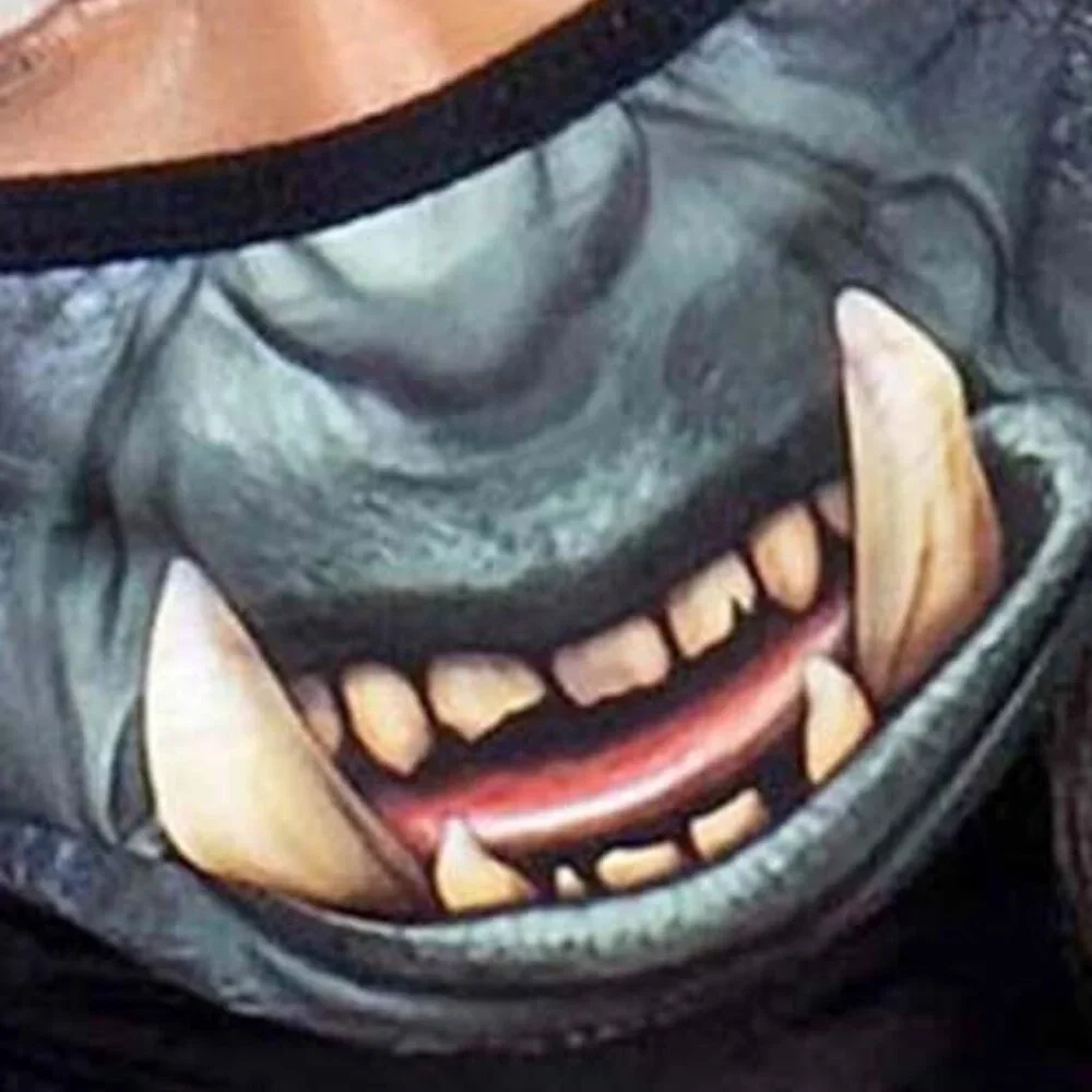Monster Orc Face Mask One Size Adult/Teen Halloween Cosplay Roleplay DIY Item